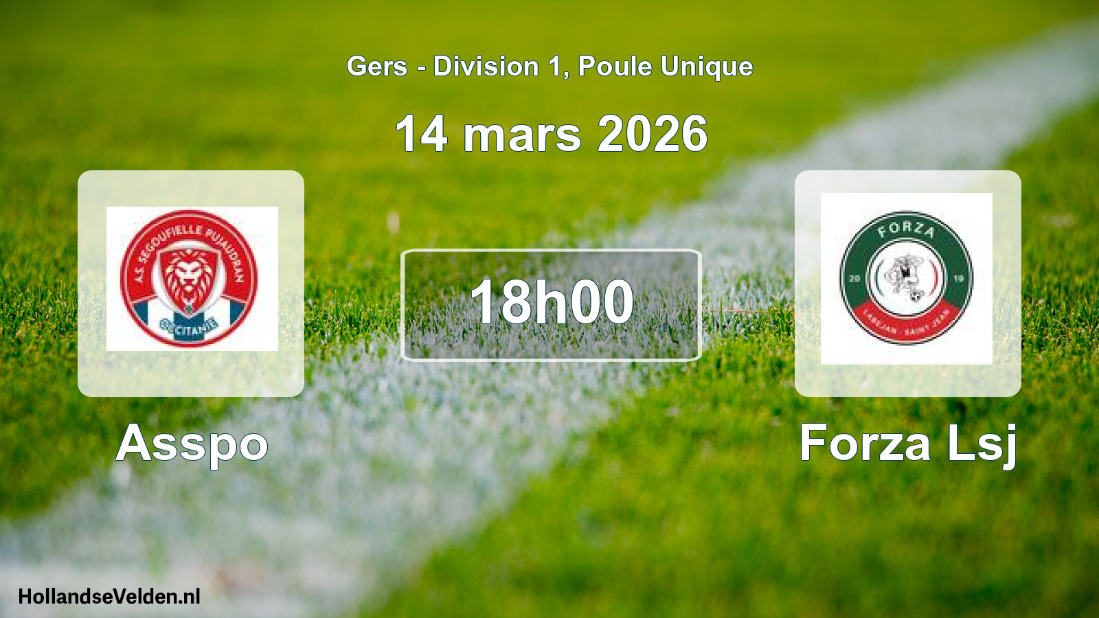 Scheduled Match: Asspo - Forza Lsj (14 March 2026)