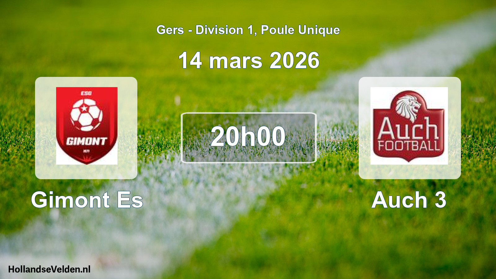 Scheduled Match: Gimont Es - Auch 3 (14 March 2026)
