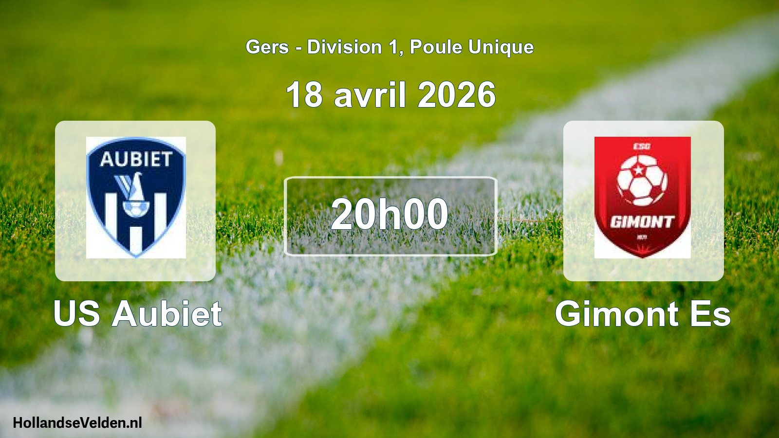 Geplande wedstrijd: US Aubiet - Gimont Es (18 april 2026)
