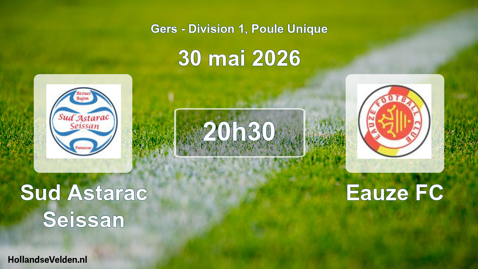 Scheduled Match: Sud Astarac Seissan - Eauze FC (30 May 2026)