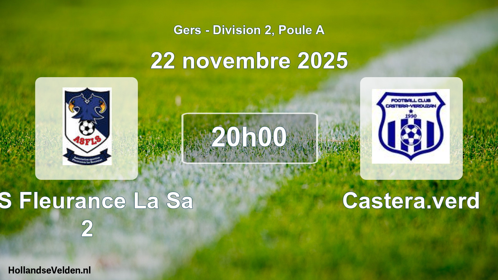 Match programmé: AS Fleurance La Sa 2 - Castera.verd (22 novembre 2025)