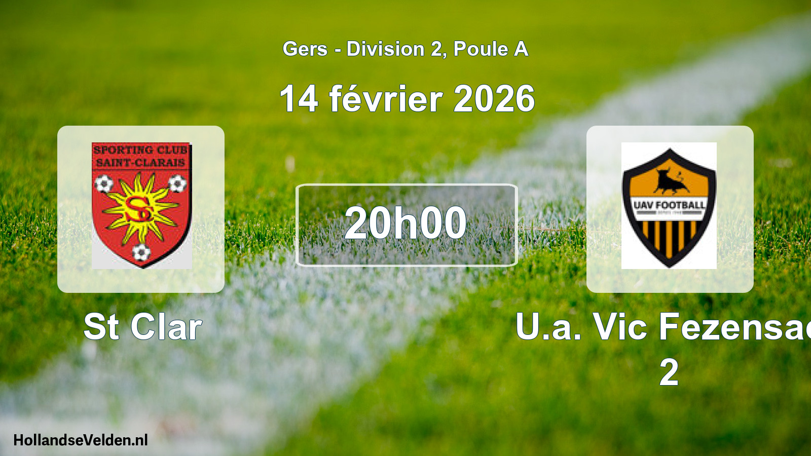 Scheduled Match: St Clar - U.a. Vic Fezensac 2 (14 February 2026)
