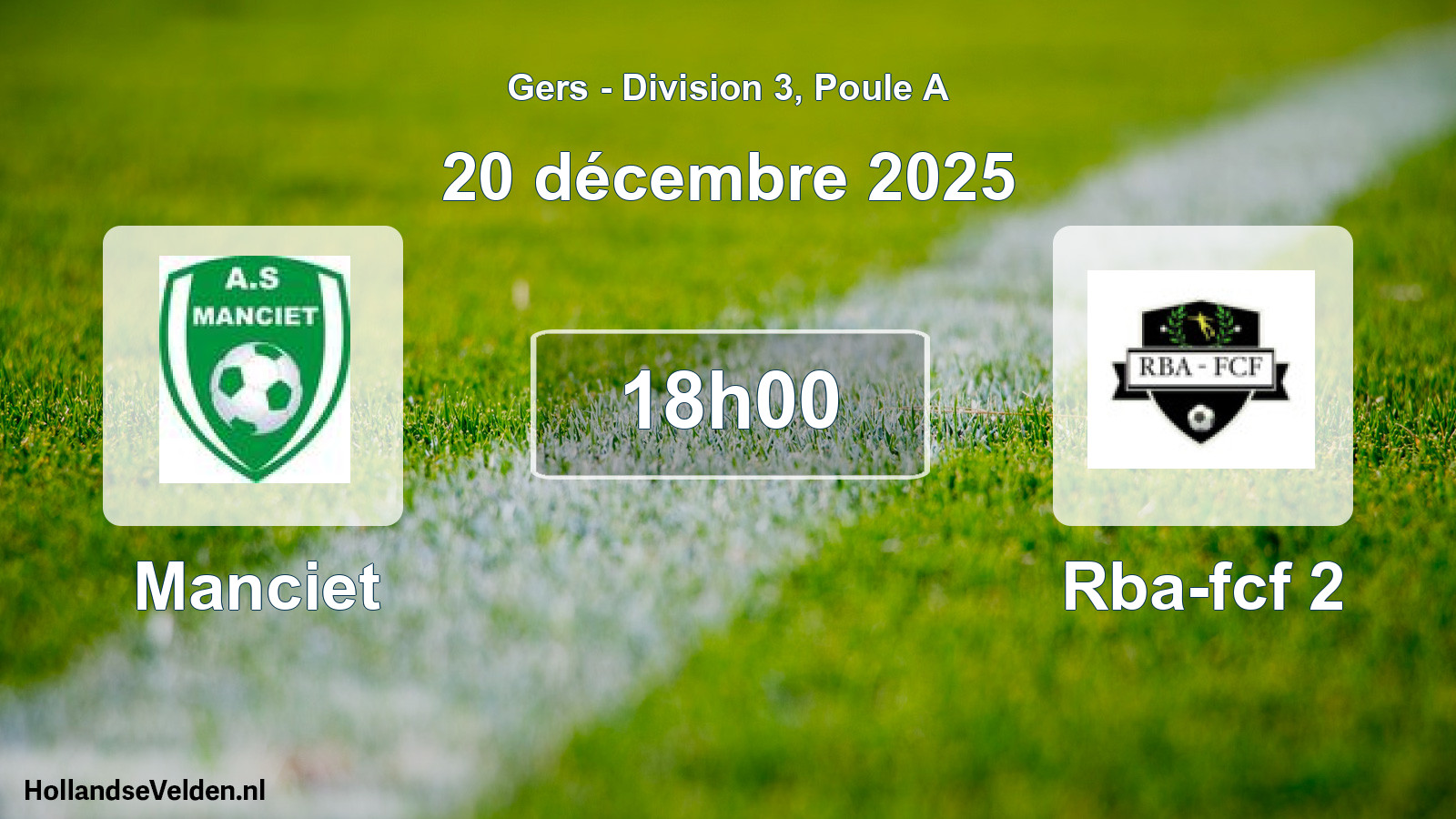 Scheduled Match: Manciet - Rba-fcf 2 (20 December 2025)
