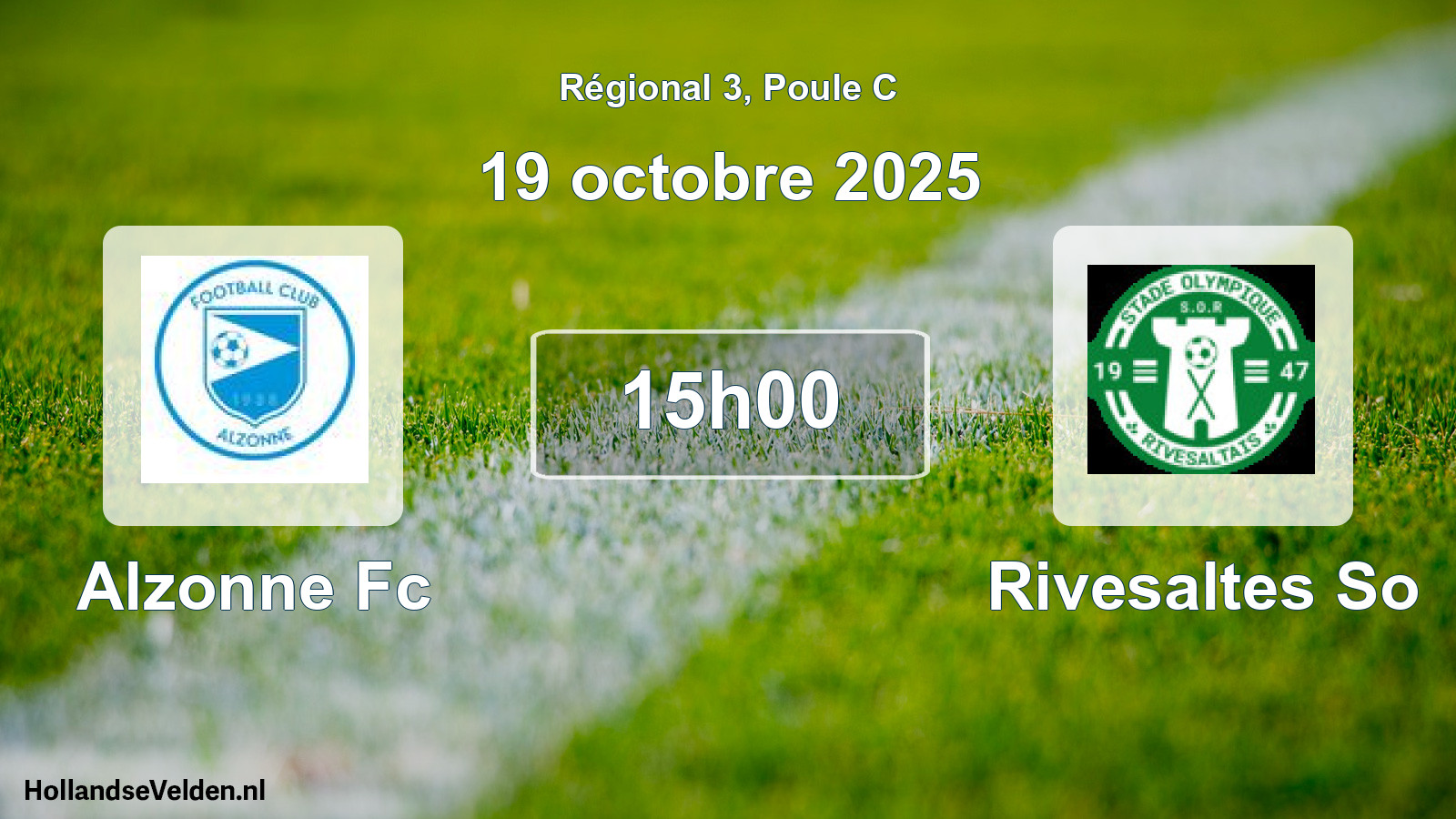 Geplande wedstrijd: Alzonne Fc - Rivesaltes So (19 oktober 2025)