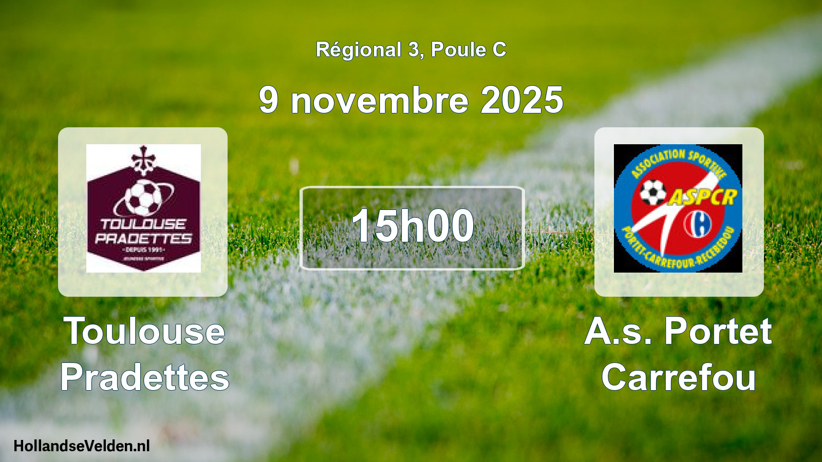 Scheduled Match: Toulouse Pradettes - A.s. Portet Carrefou (9 November 2025)