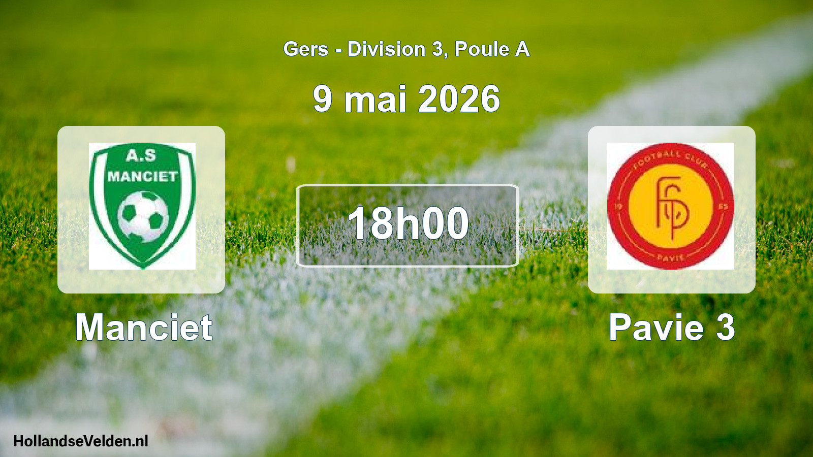 Scheduled Match: Manciet - Pavie 3 (9 May 2026)