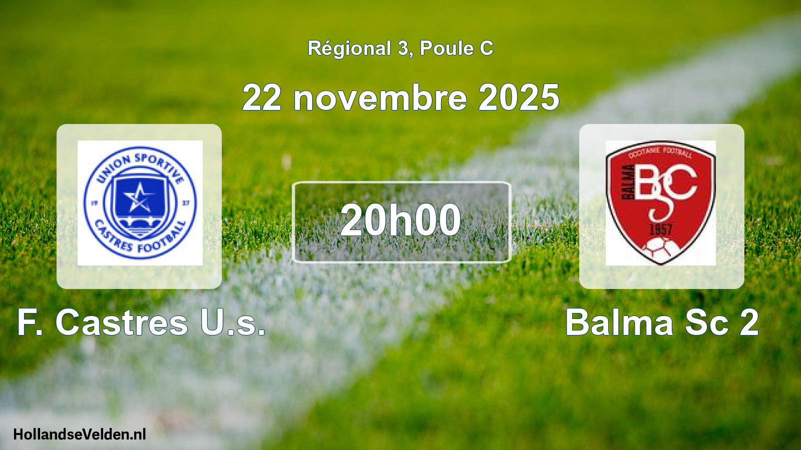Geplande wedstrijd: F. Castres U.s. - Balma Sc 2 (22 november 2025)