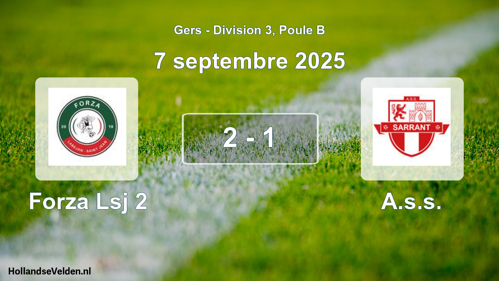 Total number of matches played: Forza Lsj 2 - A.s.s. 2 - 1 (7 September 2025)