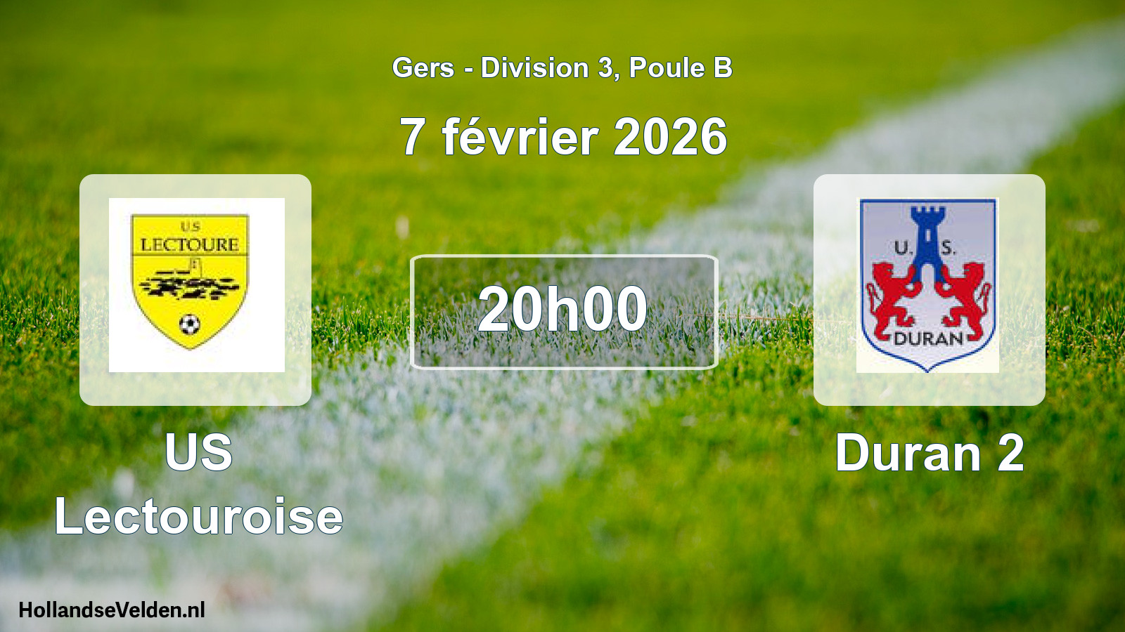 Geplande wedstrijd: US Lectouroise - Duran 2 (7 februari 2026)