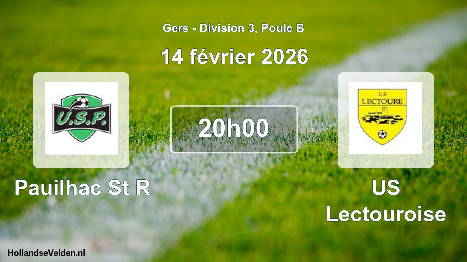 Match programmé: Pauilhac St R - US Lectouroise (14 février 2026)