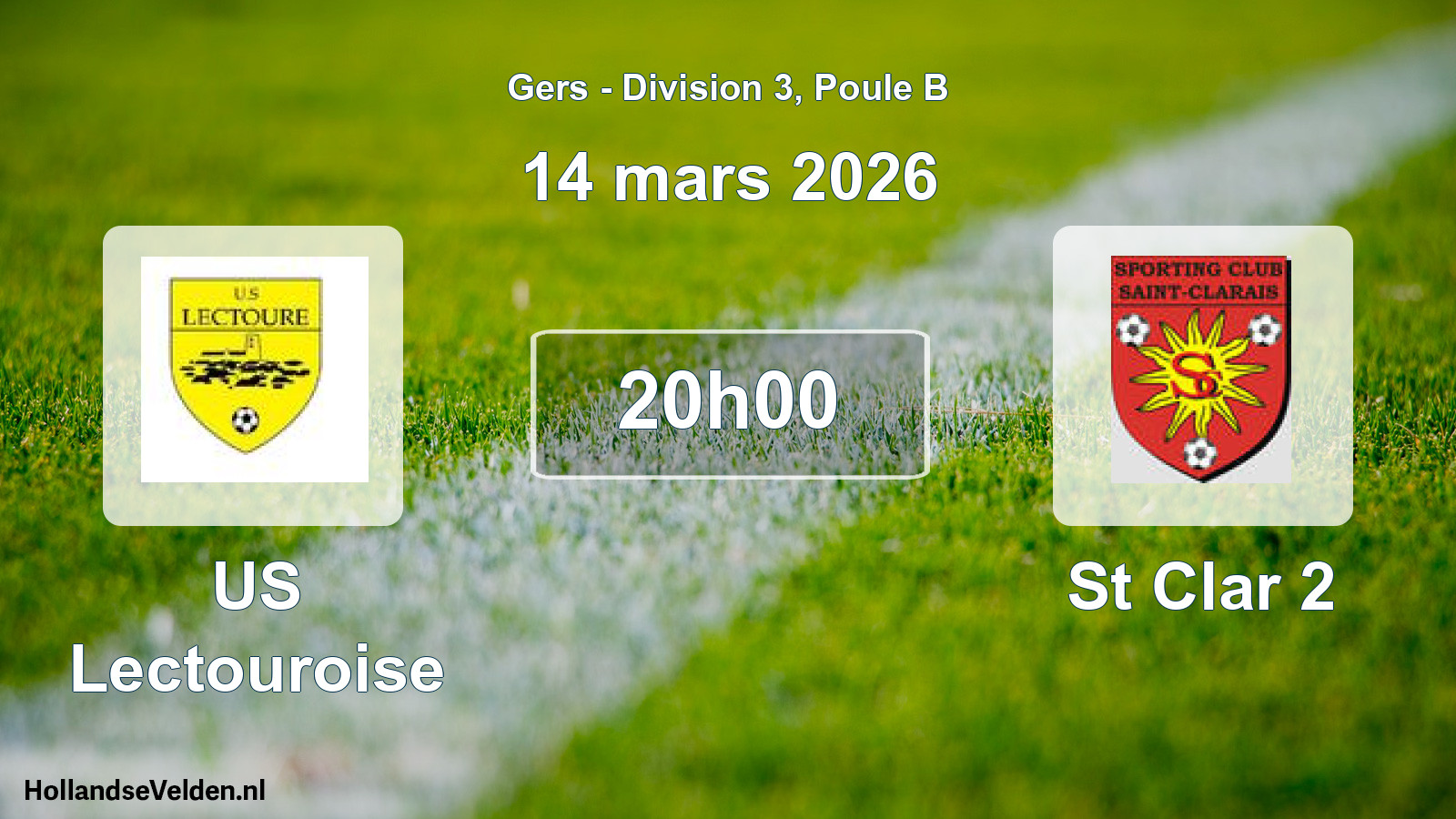 Scheduled Match: US Lectouroise - St Clar 2 (14 March 2026)