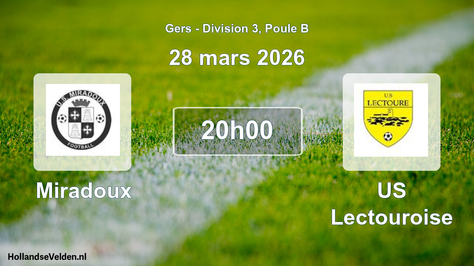 Scheduled Match: Miradoux - US Lectouroise (28 March 2026)