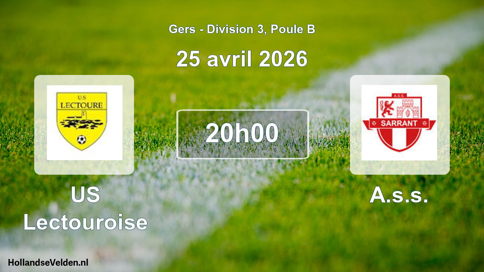 Scheduled Match: US Lectouroise - A.s.s. (25 April 2026)