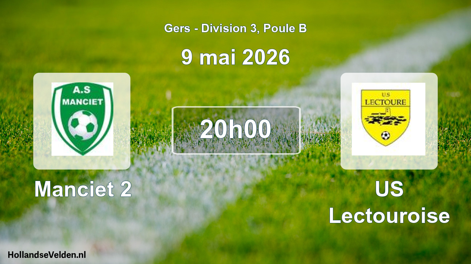 Match programmé: Manciet 2 - US Lectouroise (9 mai 2026)