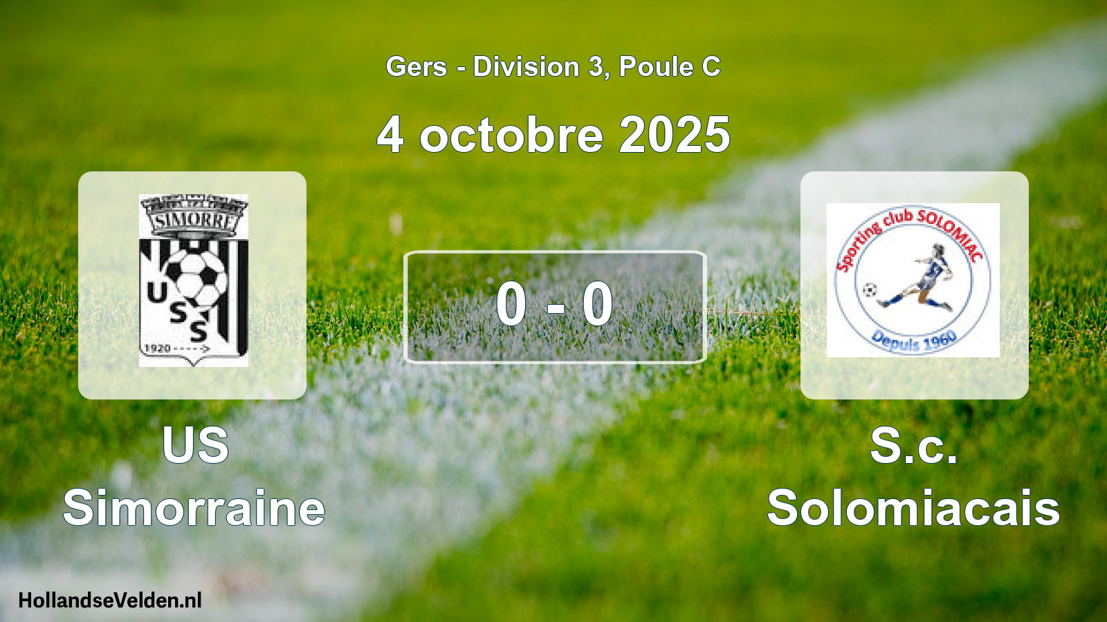 Match joué: US Simorraine - S.c. Solomiacais 0 - 0 (4 octobre 2025)