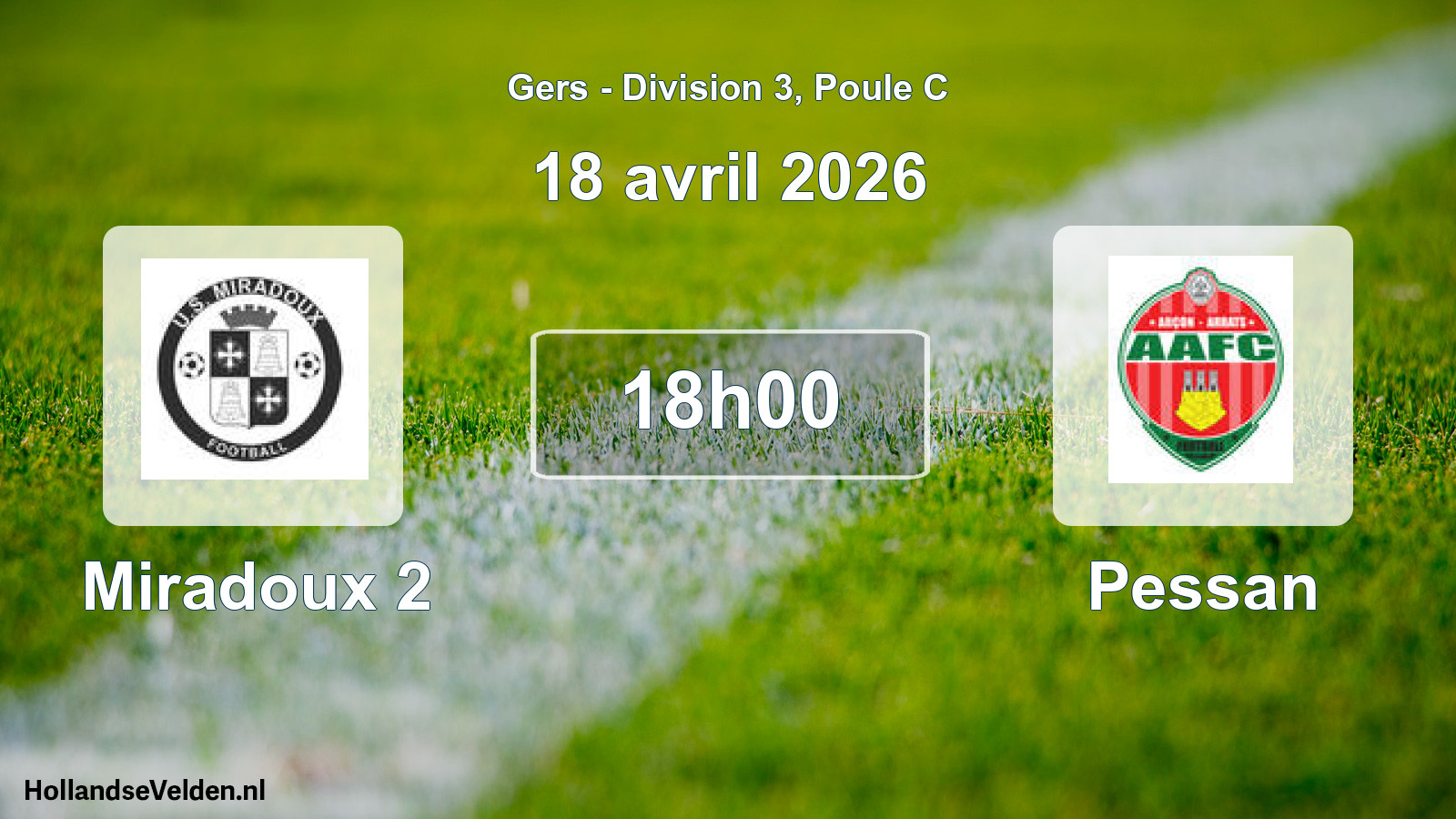 Scheduled Match: Miradoux 2 - Pessan (22 November 2025)