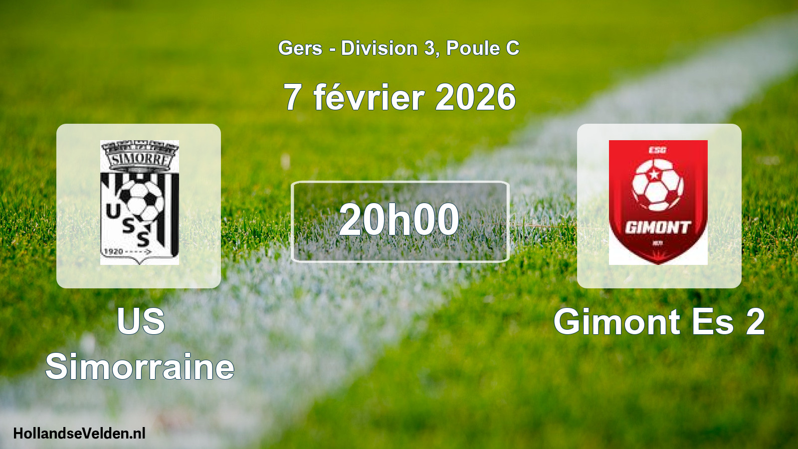 Scheduled Match: US Simorraine - Gimont Es 2 (7 February 2026)