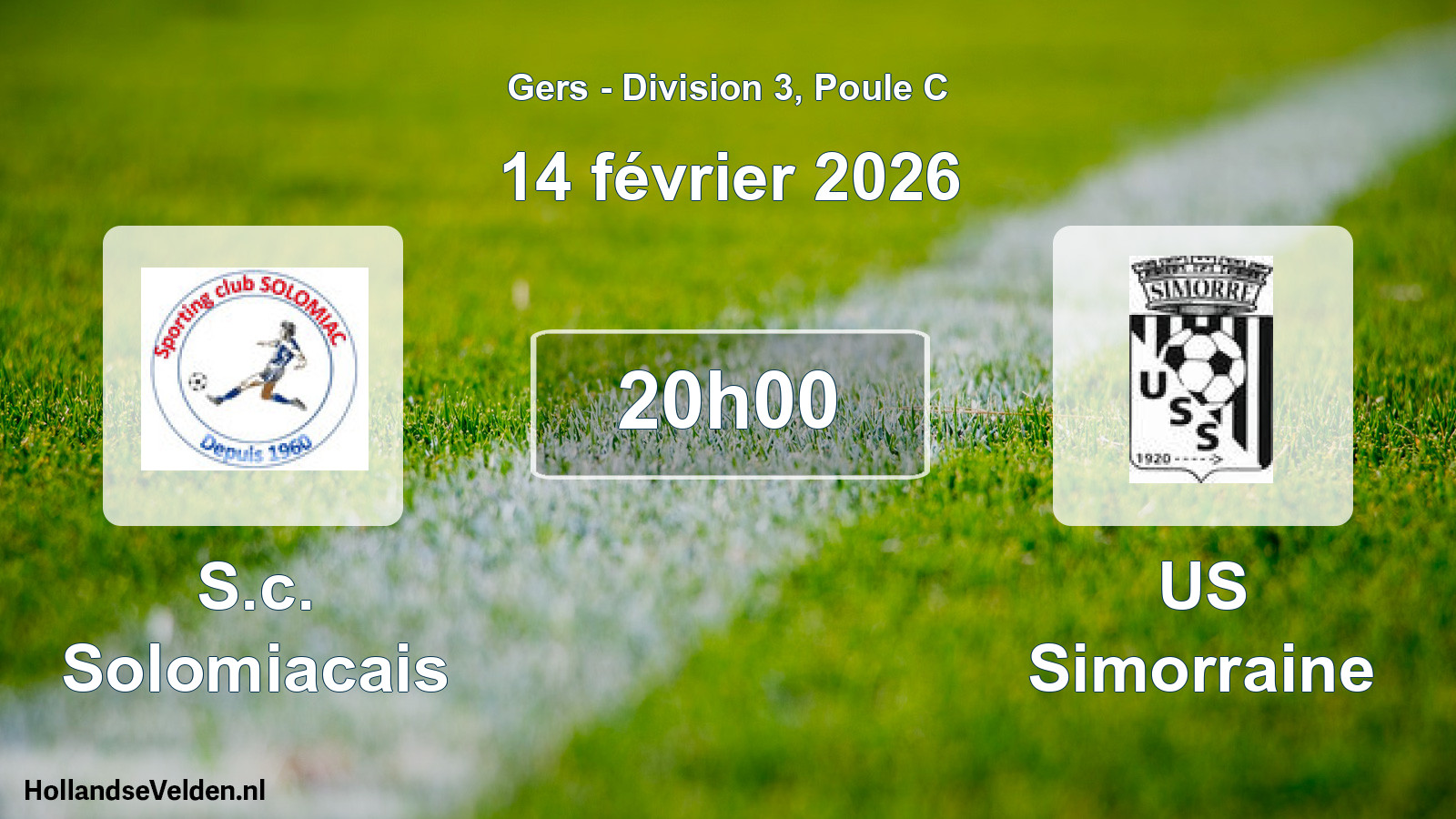 Scheduled Match: S.c. Solomiacais - US Simorraine (14 February 2026)