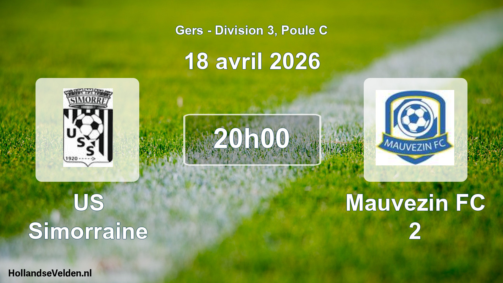 Scheduled Match: US Simorraine - Mauvezin FC 2 (18 April 2026)