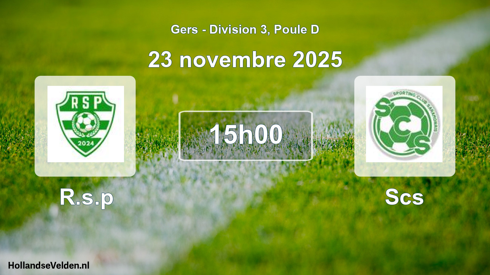 Scheduled Match: R.s.p - Scs (23 November 2025)