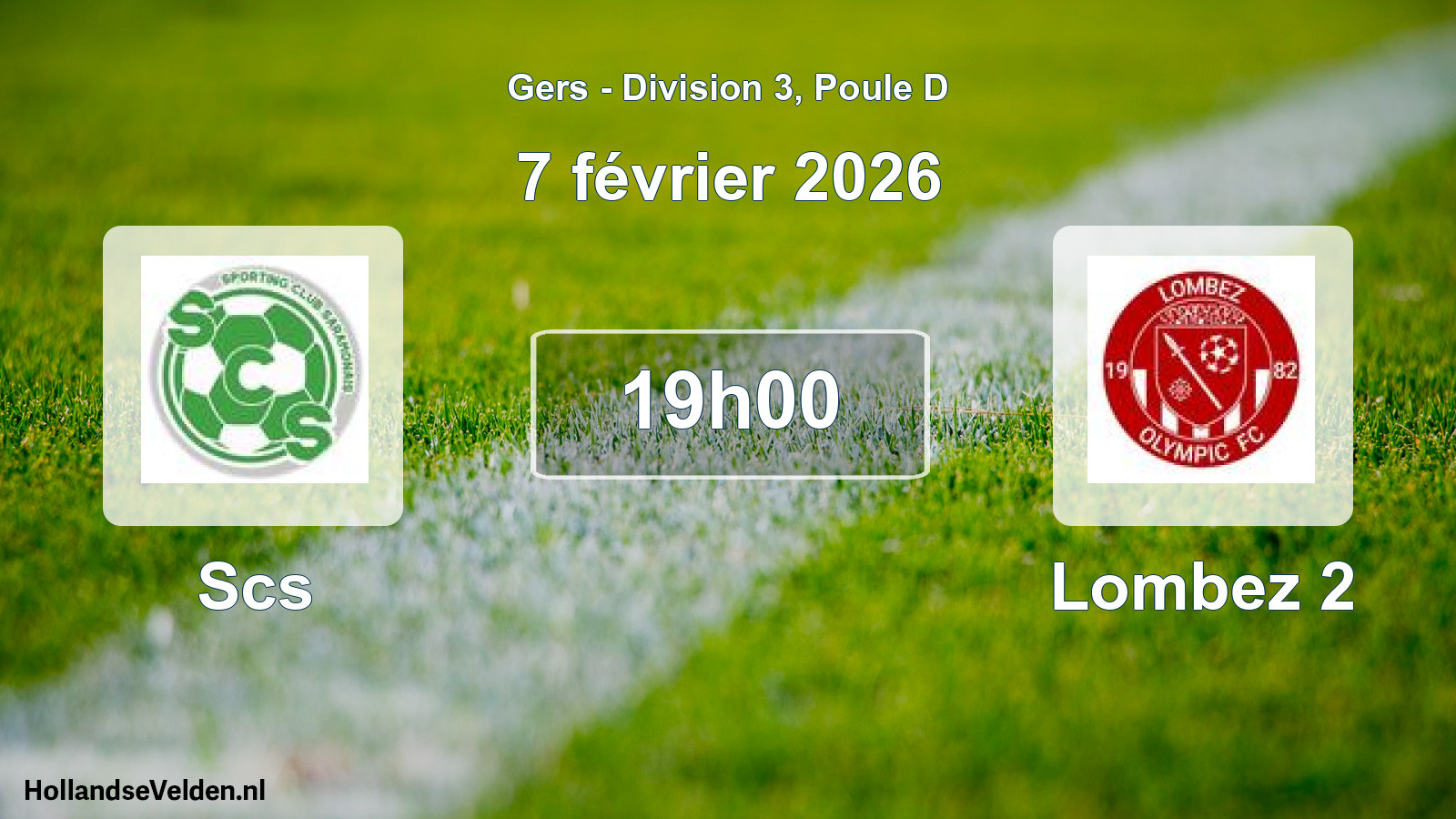Scheduled Match: Scs - Lombez 2 (7 February 2026)