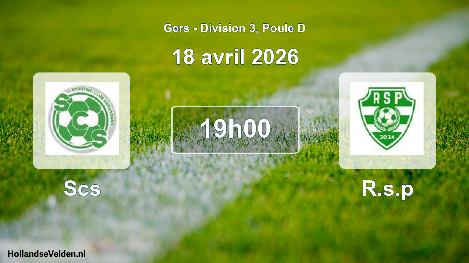 Match programmé: Scs - R.s.p (18 avril 2026)