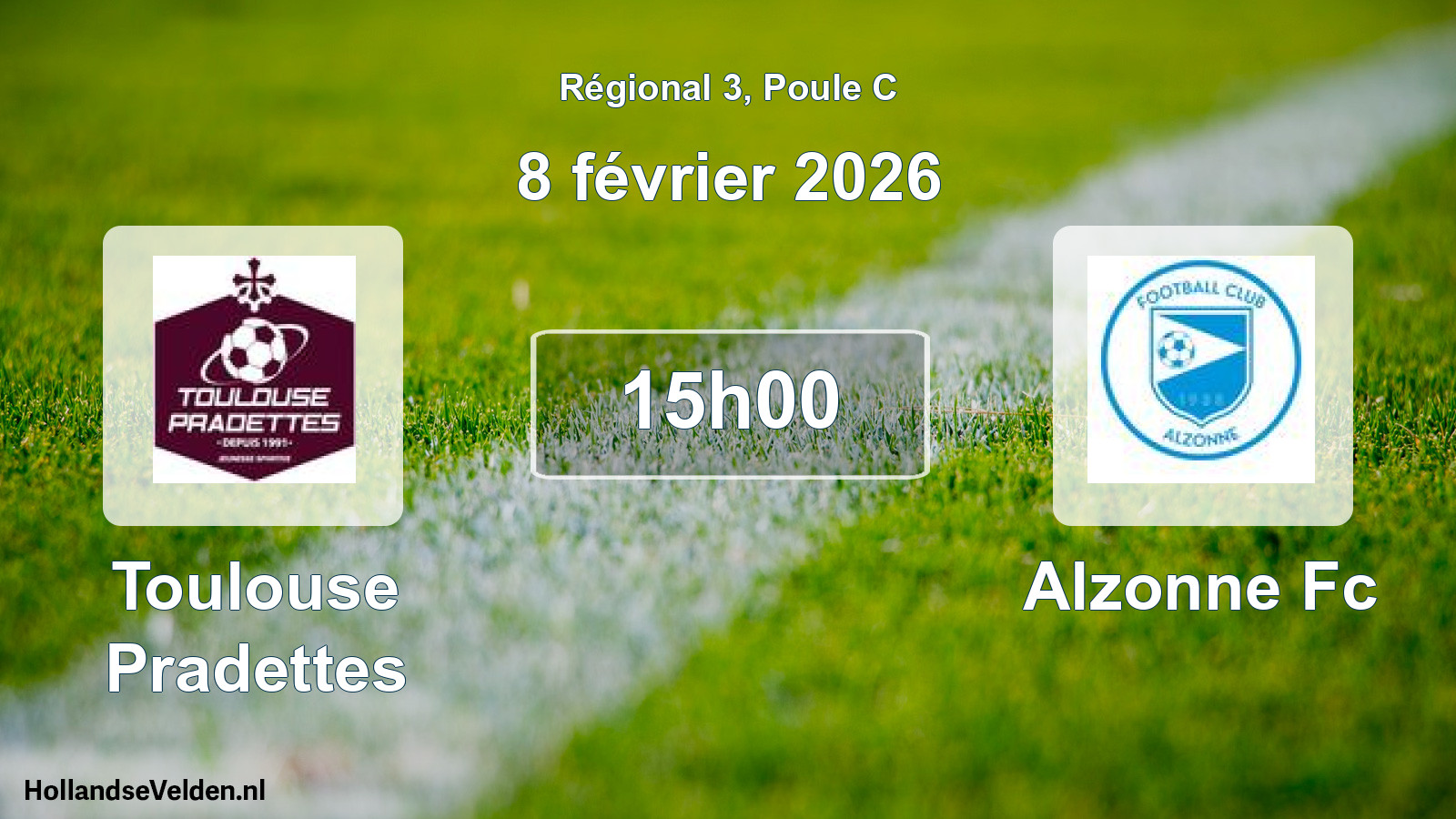 Scheduled Match: Toulouse Pradettes - Alzonne Fc (8 February 2026)