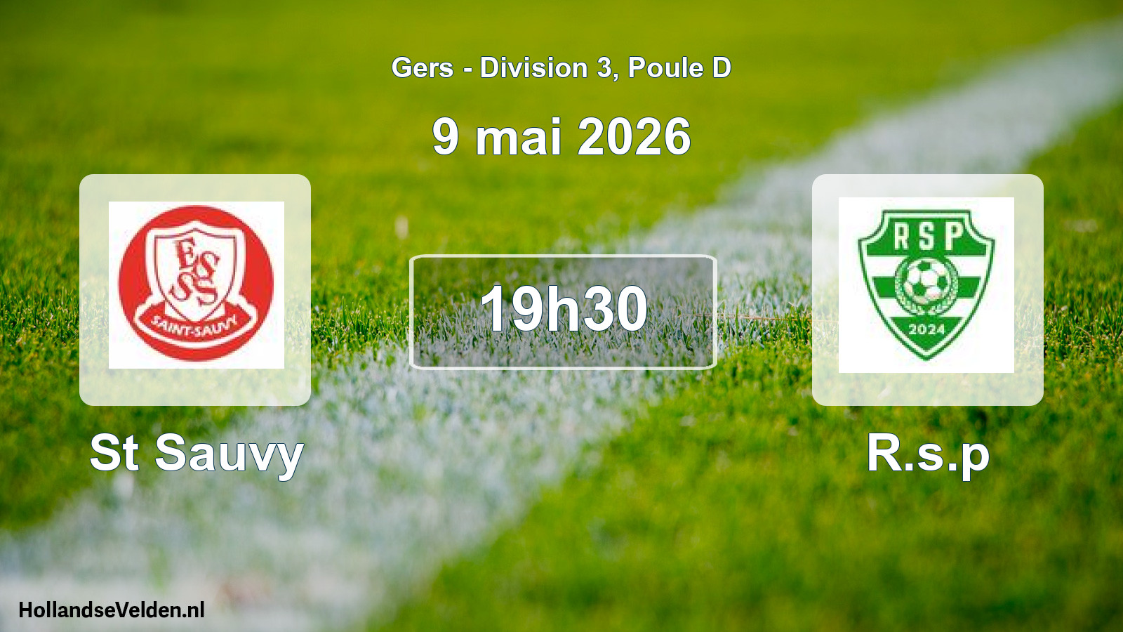 Match programmé: St Sauvy - R.s.p (9 mai 2026)