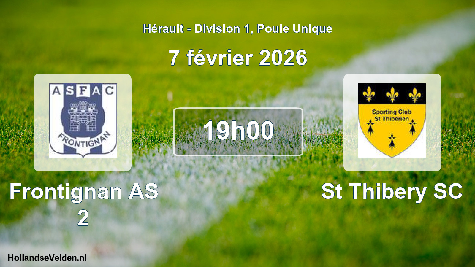 Scheduled Match: Frontignan AS 2 - St Thibery SC (7 February 2026)