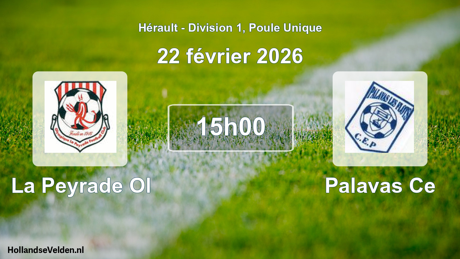 Scheduled Match: La Peyrade Ol - Palavas Ce (22 February 2026)