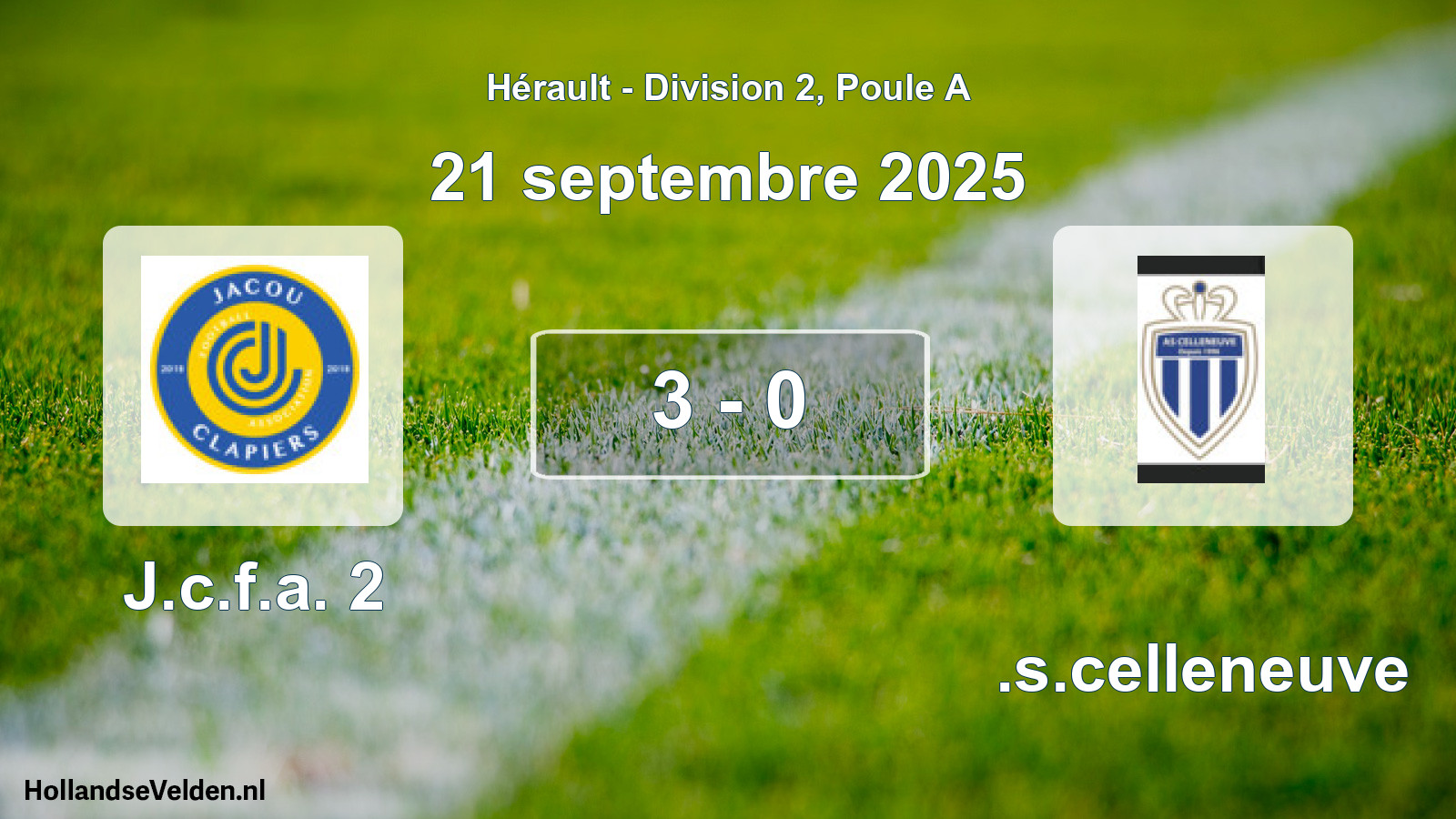Total number of matches played: J.c.f.a. 2 - A.s.celleneuve 3 - 0 (21 September 2025)