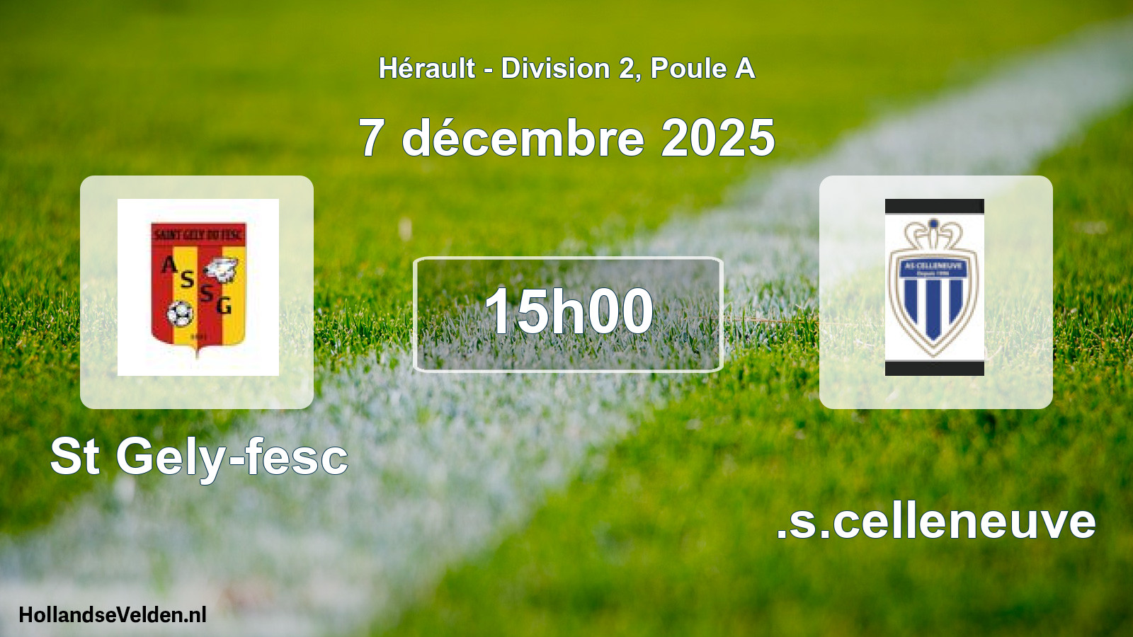 Scheduled Match: St Gely-fesc - A.s.celleneuve (7 December 2025)