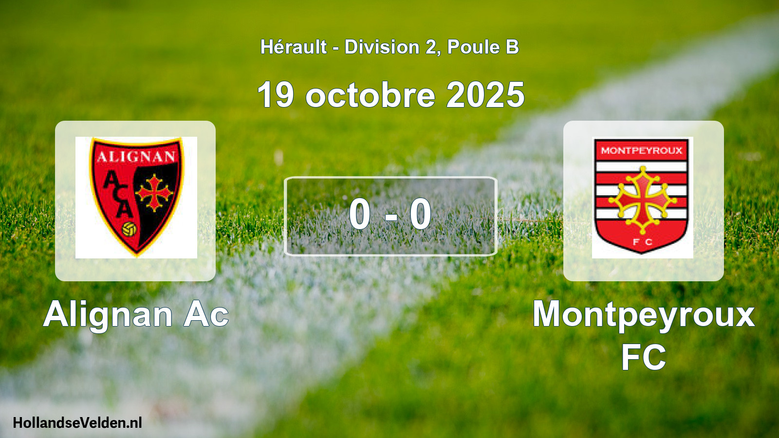 Total number of matches played: Alignan Ac - Montpeyroux FC 0 - 0 (19 October 2025)