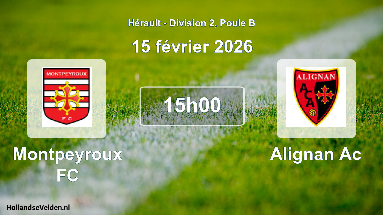 Scheduled Match: Montpeyroux FC - Alignan Ac (15 February 2026)
