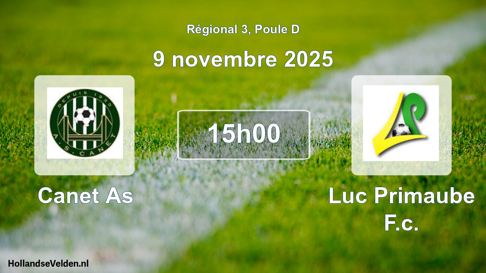 Geplande wedstrijd: Canet As - Luc Primaube F.c. (9 november 2025)