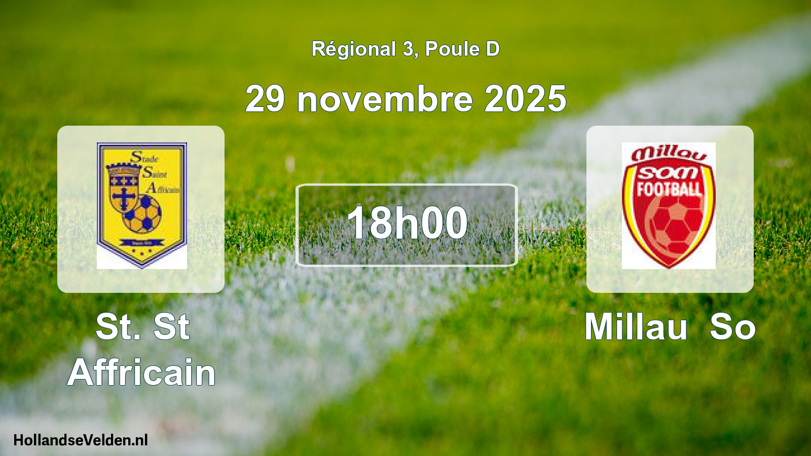 Geplande wedstrijd: St. St Affricain - Millau So (29 novembre 2025)