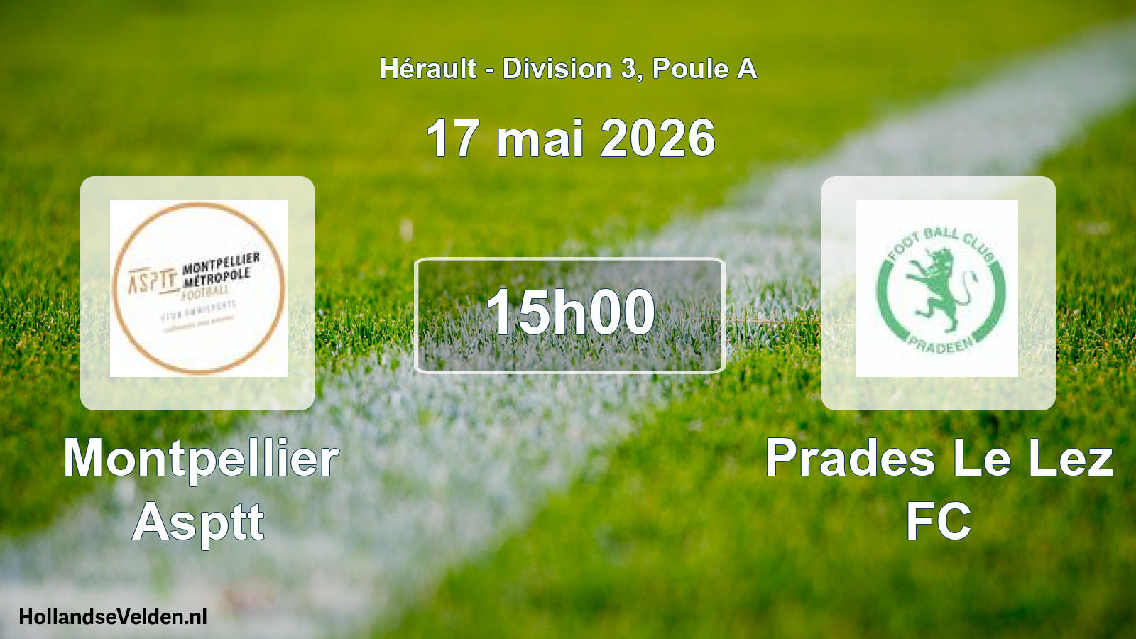 Geplande wedstrijd: Montpellier Asptt - Prades Le Lez FC (17 mei 2026)