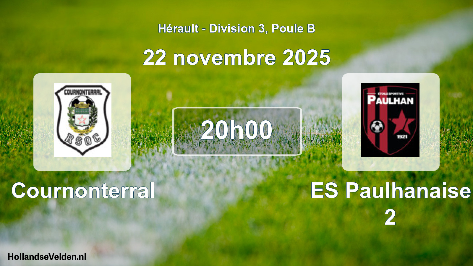 Scheduled Match: Cournonterral - ES Paulhanaise 2 (22 November 2025)