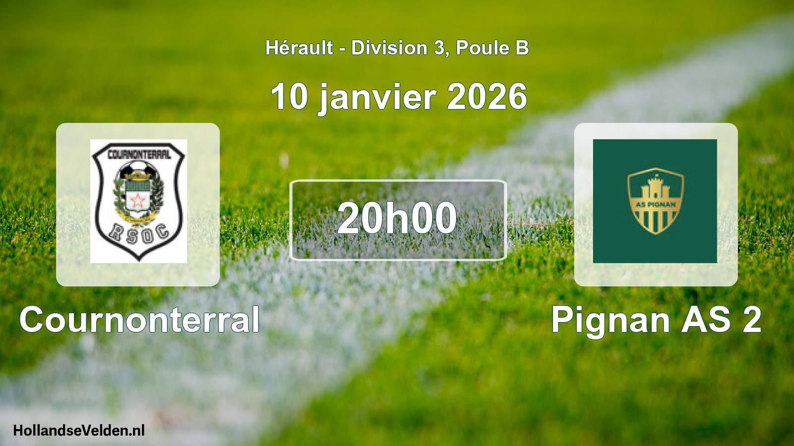Scheduled Match: Cournonterral - Pignan AS 2 (10 January 2026)