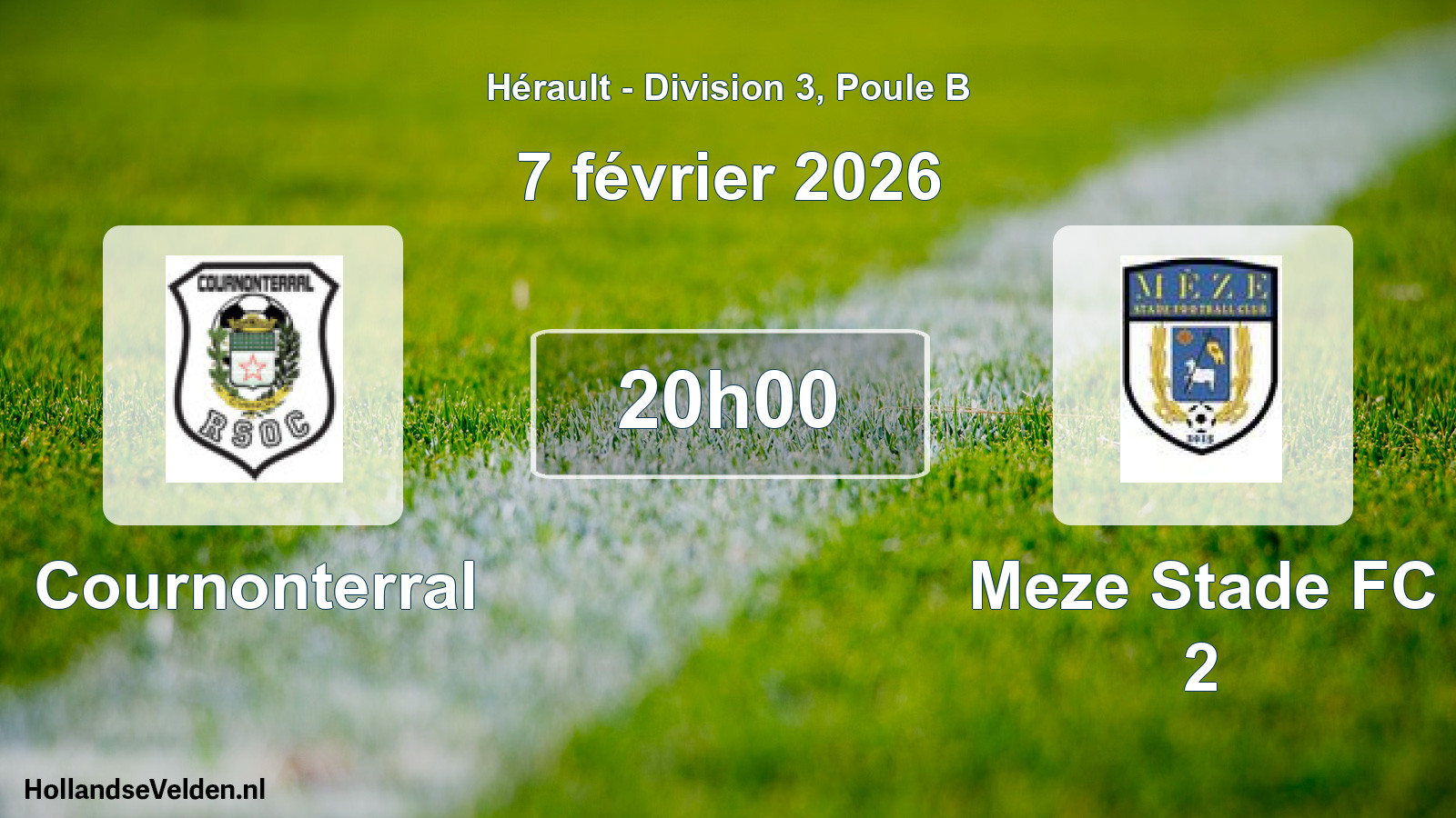 Scheduled Match: Cournonterral - Meze Stade FC 2 (7 February 2026)