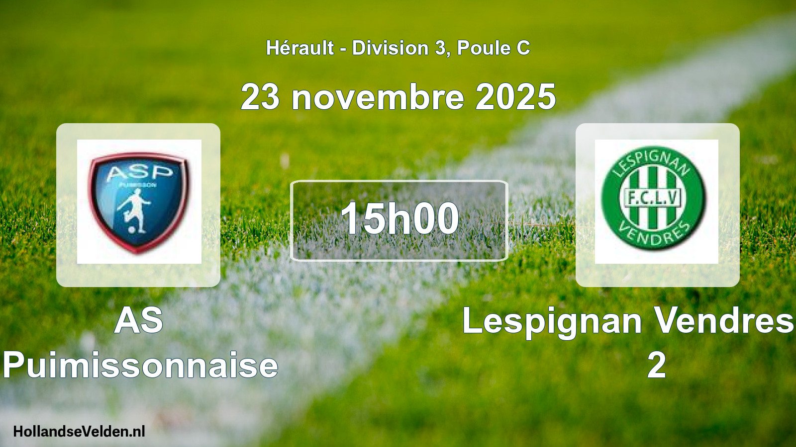 Scheduled Match: AS Puimissonnaise - Lespignan Vendres FC 2 (23 November 2025)