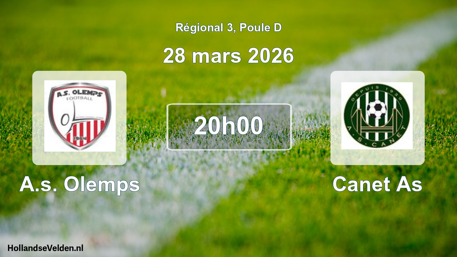 Scheduled Match: A.s. Olemps - Canet As (28 March 2026)