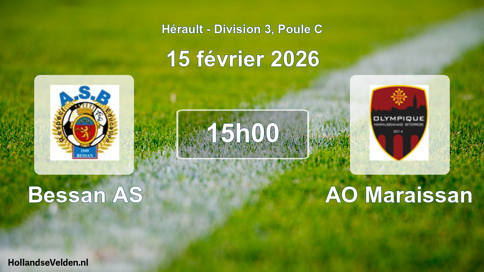 Match programmé: Bessan AS - AO Maraissan (15 février 2026)