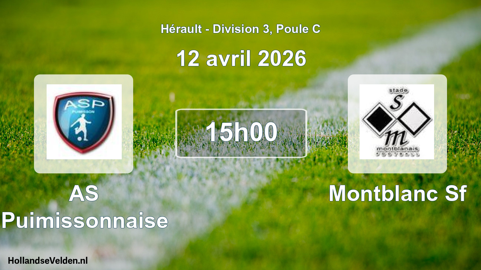 Match programmé: AS Puimissonnaise - Montblanc Sf (12 avril 2026)