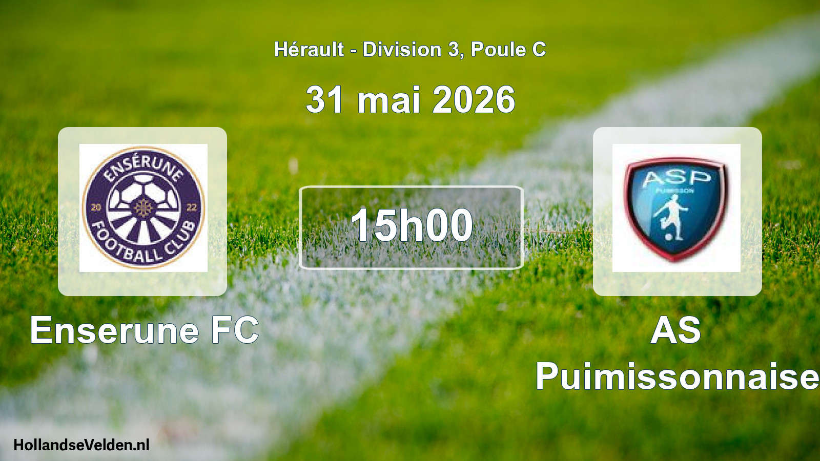 Geplande wedstrijd: Enserune FC - AS Puimissonnaise (31 mei 2026)