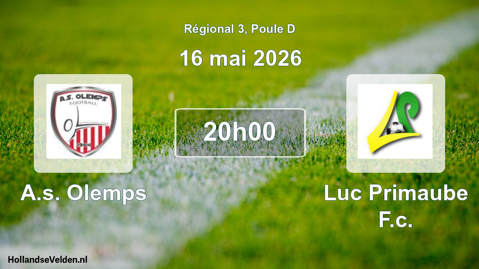 Geplande wedstrijd: A.s. Olemps - Luc Primaube F.c. (16 mai 2026)