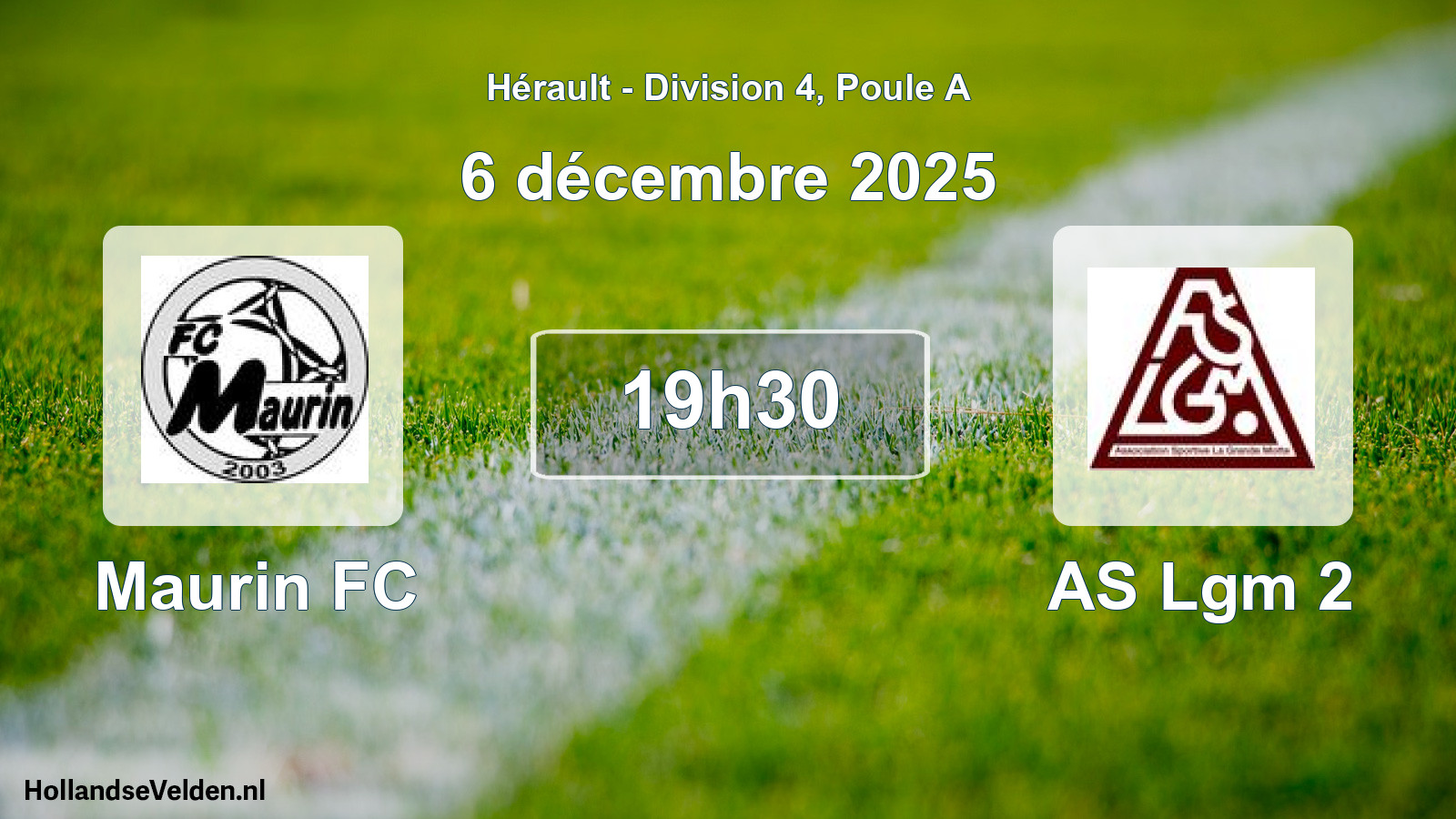 Match programmé: Maurin FC - AS Lgm 2 (6 décembre 2025)