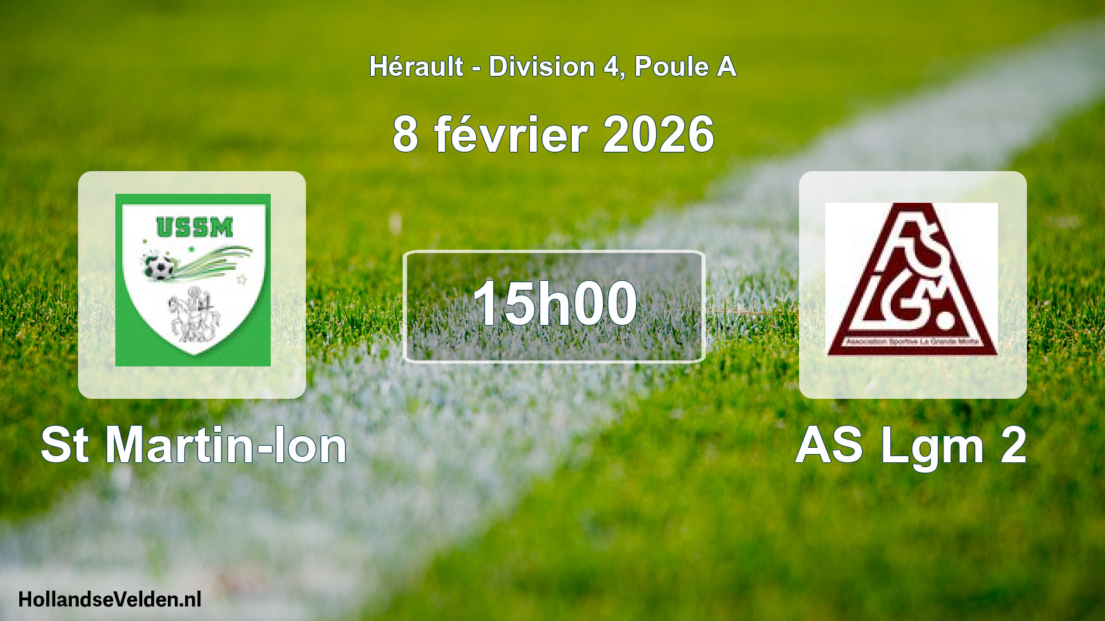Match programmé: St Martin-lon - AS Lgm 2 (8 février 2026)