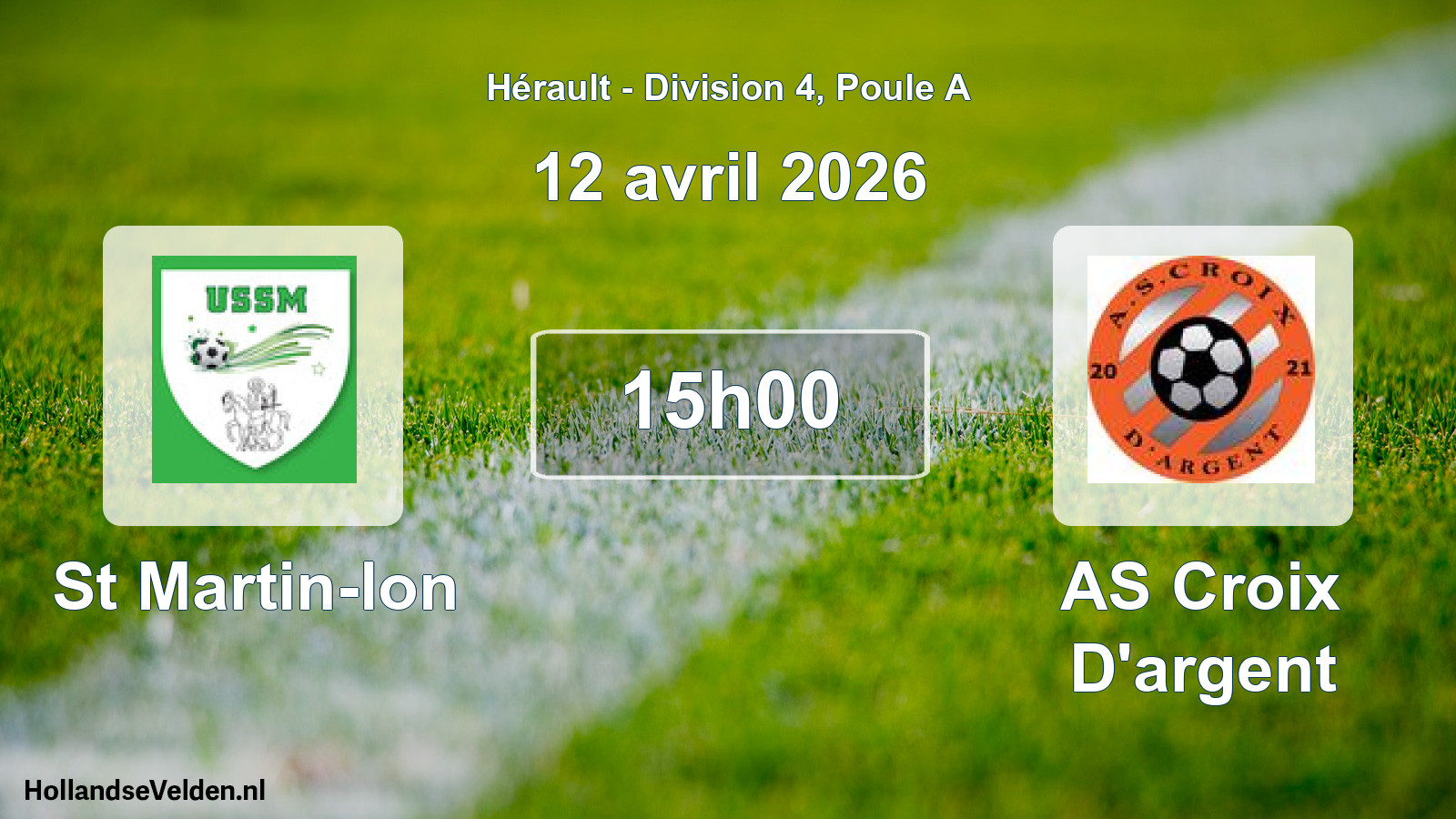 Match programmé: St Martin-lon - AS Croix D'argent (12 avril 2026)