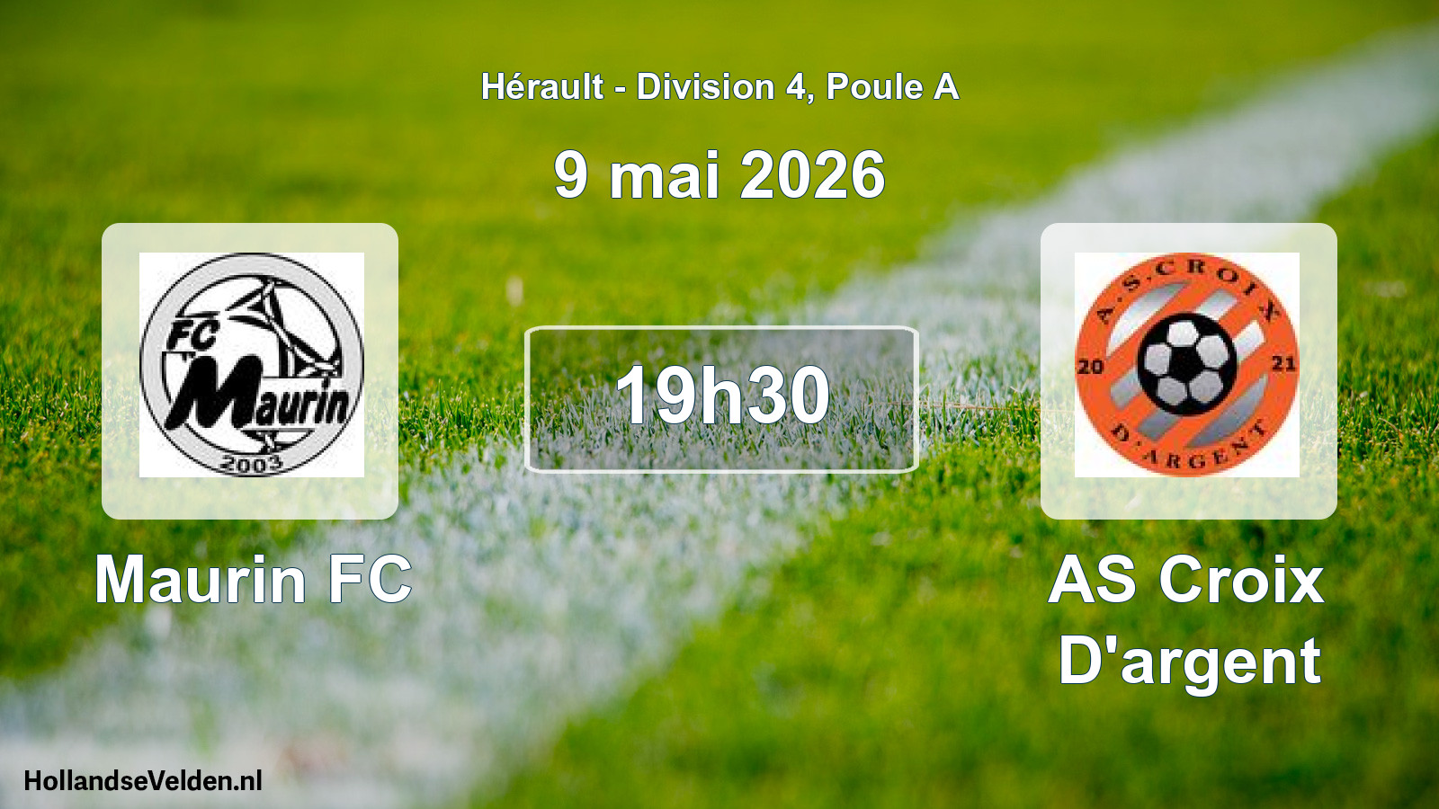 Match programmé: Maurin FC - AS Croix D'argent (9 mai 2026)